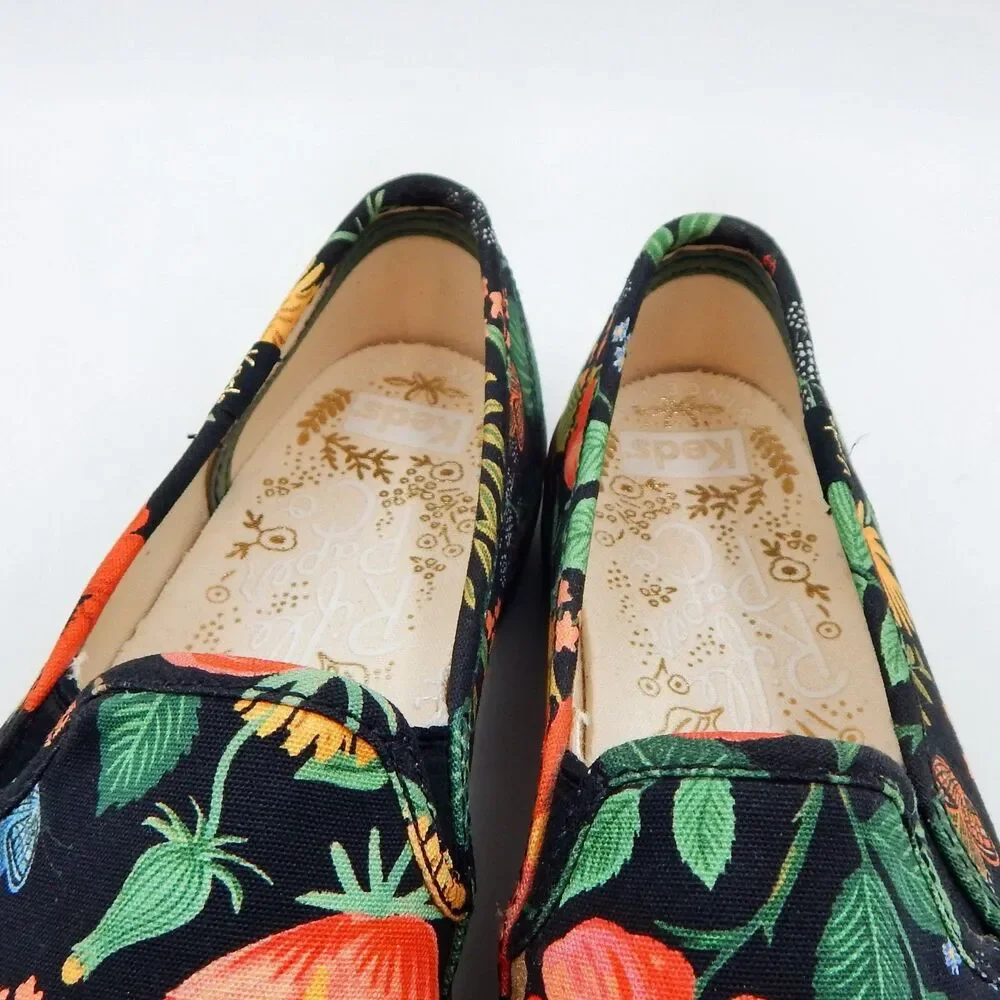 Rifle Paper Co WF65568 Keds Botanical Sneaker Shoes Double Decker Women Size 7.5